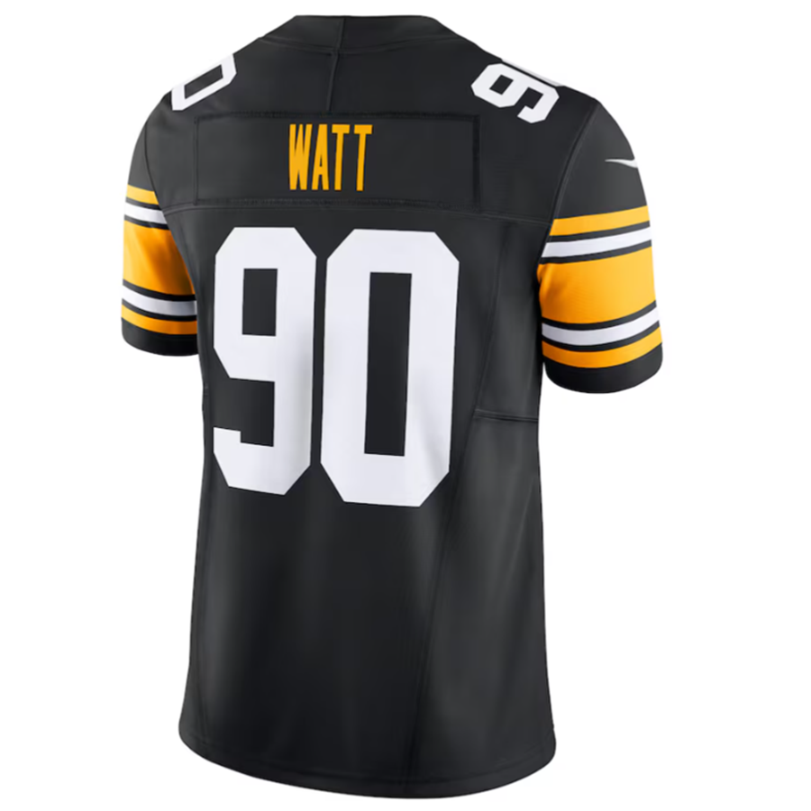 Ndoa P.Steelers #90 T.J. Watt Black Vapor F.U.S.E. Limited Stitched Jerseys