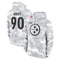 Ndoa P.Steelers #90 T.J. Watt Player Arctic Camo Limited Salute to Service Pullover Hoodies Game Stitched Jerseys