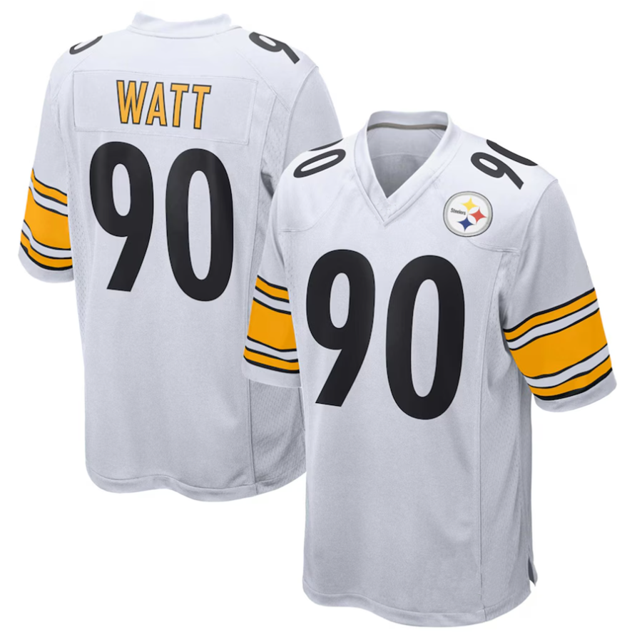 Ndoa P.Steelers #90 T.J. Watt Player White Game Stitched Jersey