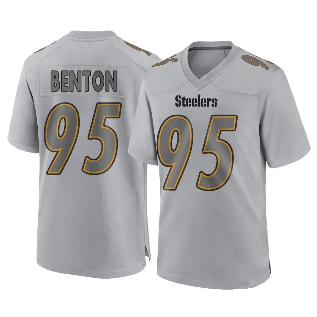 Ndoa P.Steelers #95 Keeanu Benton Player Gray Atmosphere Fashion Home Game Stitched Jerseys