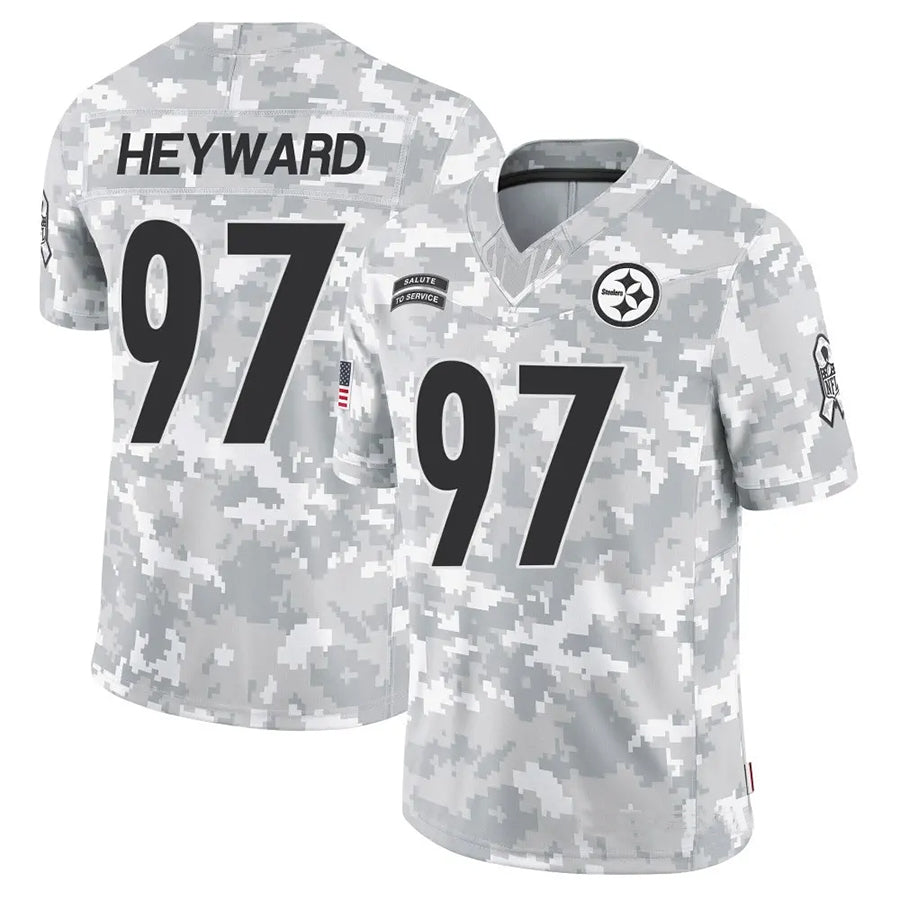 Ndoa P.Steelers #97 Cameron Heyward Player Arctic Camo Salute to Service Limited Stitched Jerseys