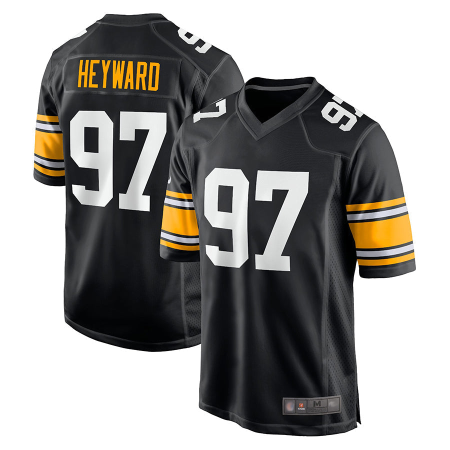 Ndoa P.Steelers #97 Cameron Heyward Player Black Home Limited Stitched Jerseys