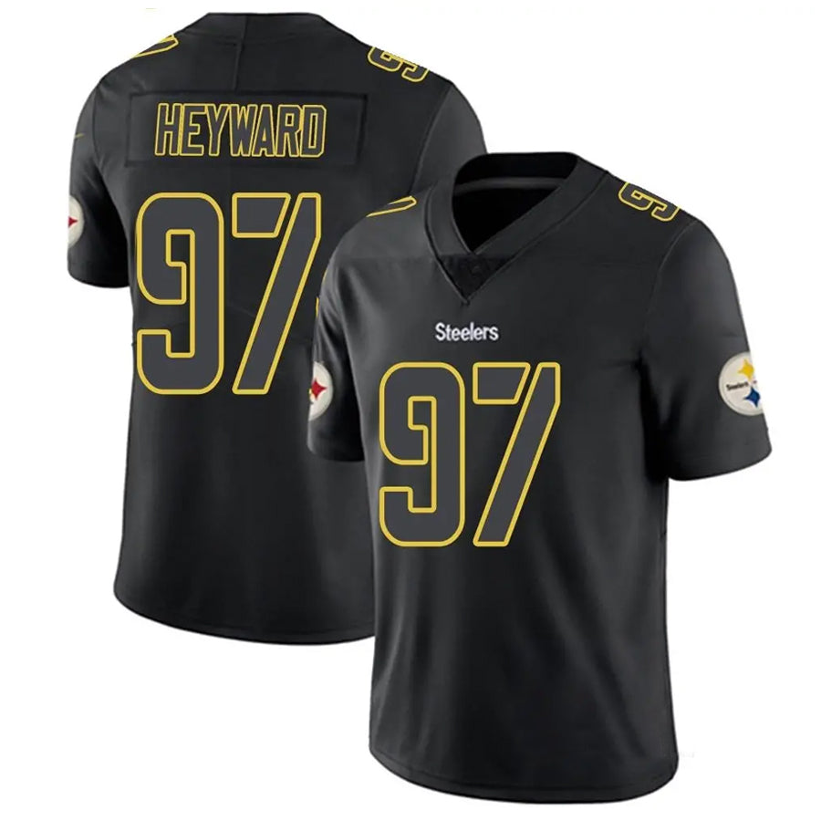 Ndoa P.Steelers #97 Cameron Heyward Player Black Impact Limited Stitched Jerseys