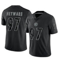 Ndoa P.Steelers #97 Cameron Heyward Player Black Limited Reflective Stitched Jerseys