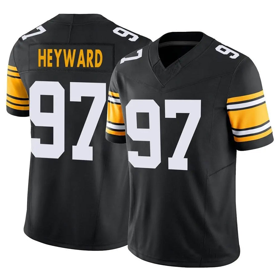 Ndoa P.Steelers #97 Cameron Heyward Player Black Vapor F.U.S.E. Limited Stitched Jerseys