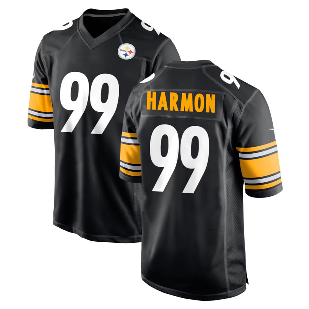 Ndoa P.Steelers #99 Derrick Harmon Player Black Home Game Stitched Jerseys