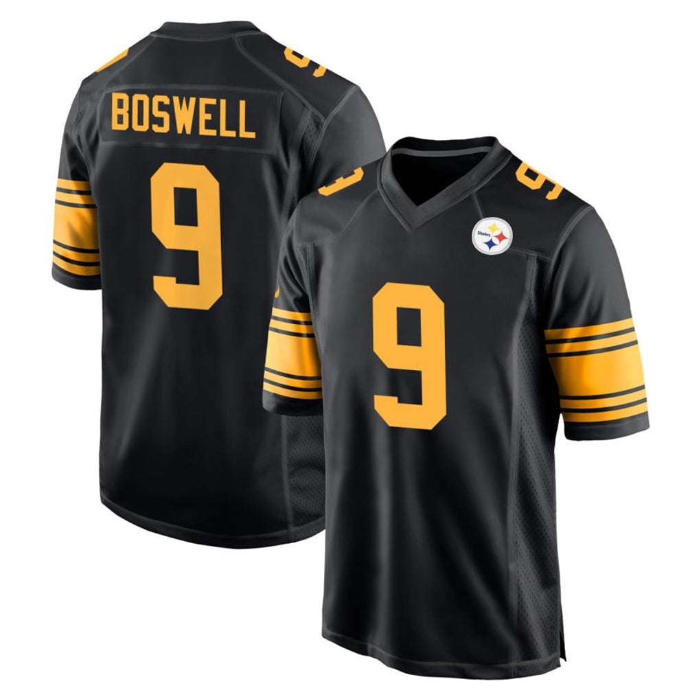 Ndoa P.Steelers #9 Chris Boswell Player Black Color Rush Home Game Stitched Jerseys