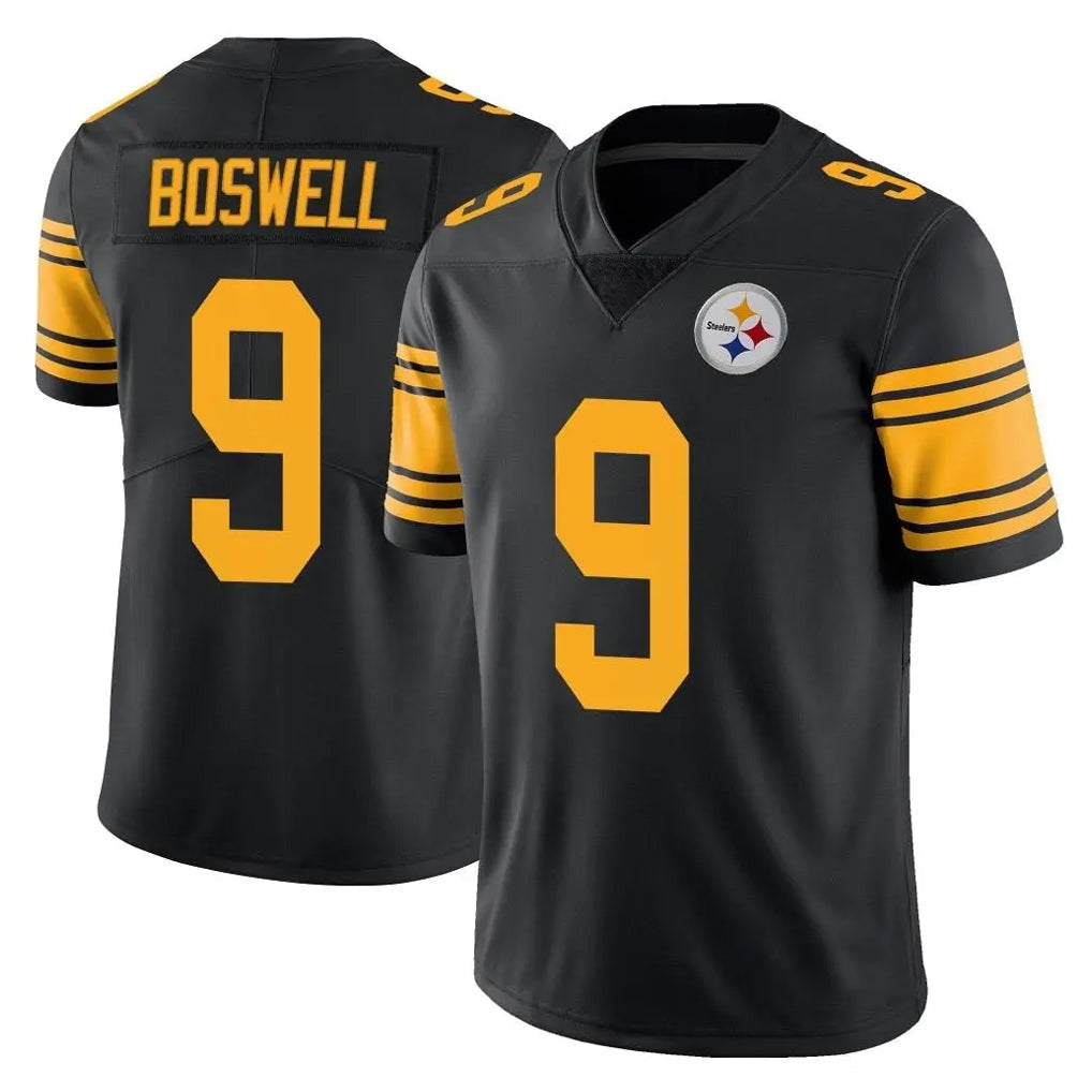 Ndoa P.Steelers #9 Chris Boswell Player Black Limited Color Rush Home Game Stitched Jerseys