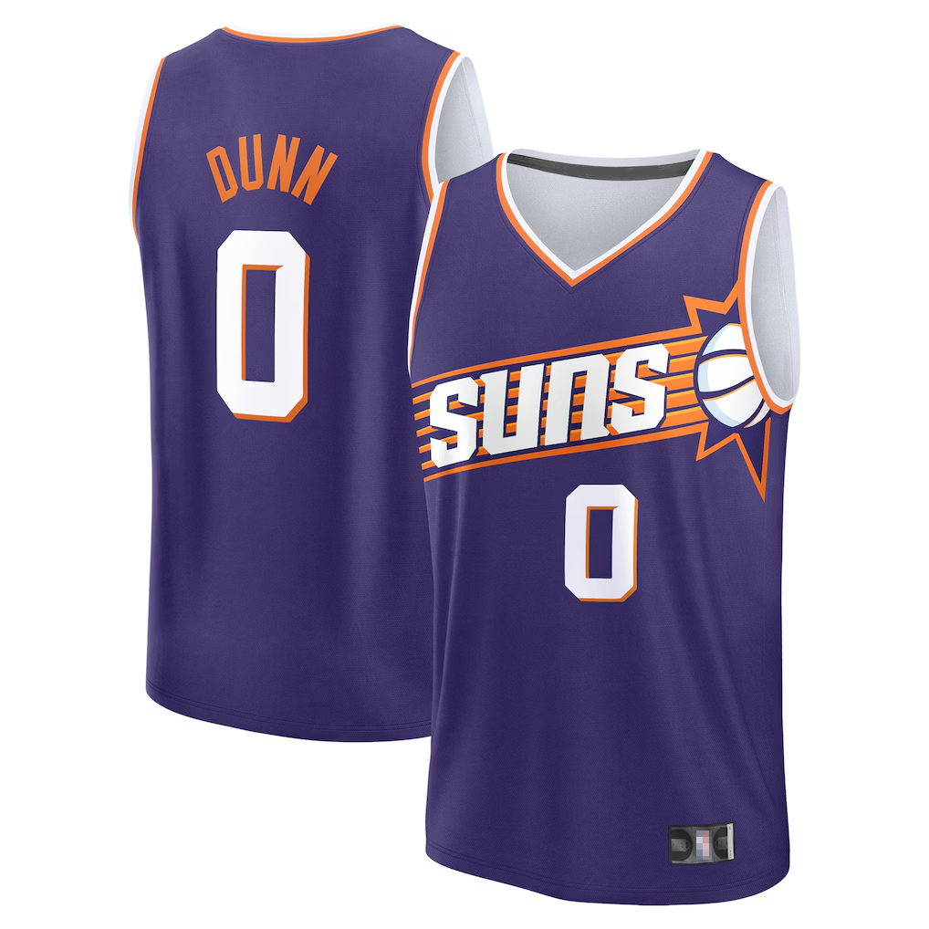 Ndoa P.Sunss #0 Ryan Dunn Fanatics Purple 2024 Draft Fast Break Player Jerseys - Icon Edition