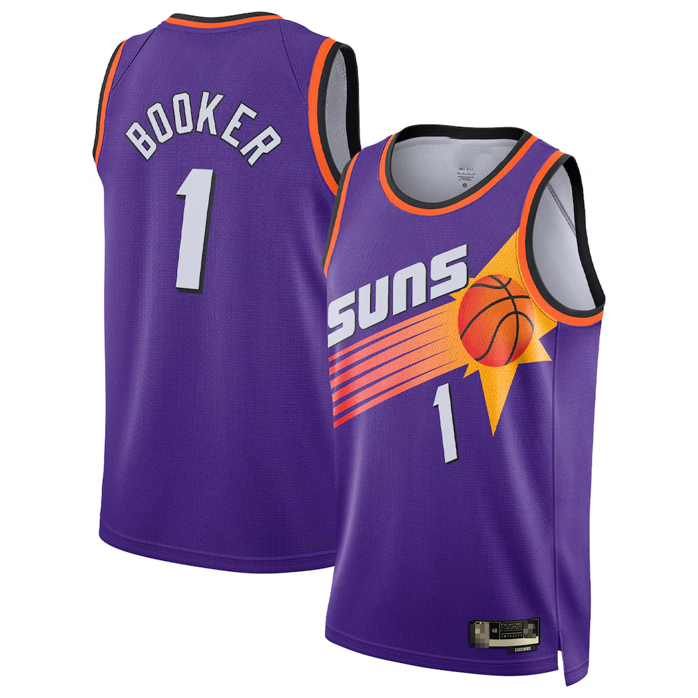 Ndoa P.Sunss #1 Devin Booker Purple Swingman Jerseys - Classic Edition