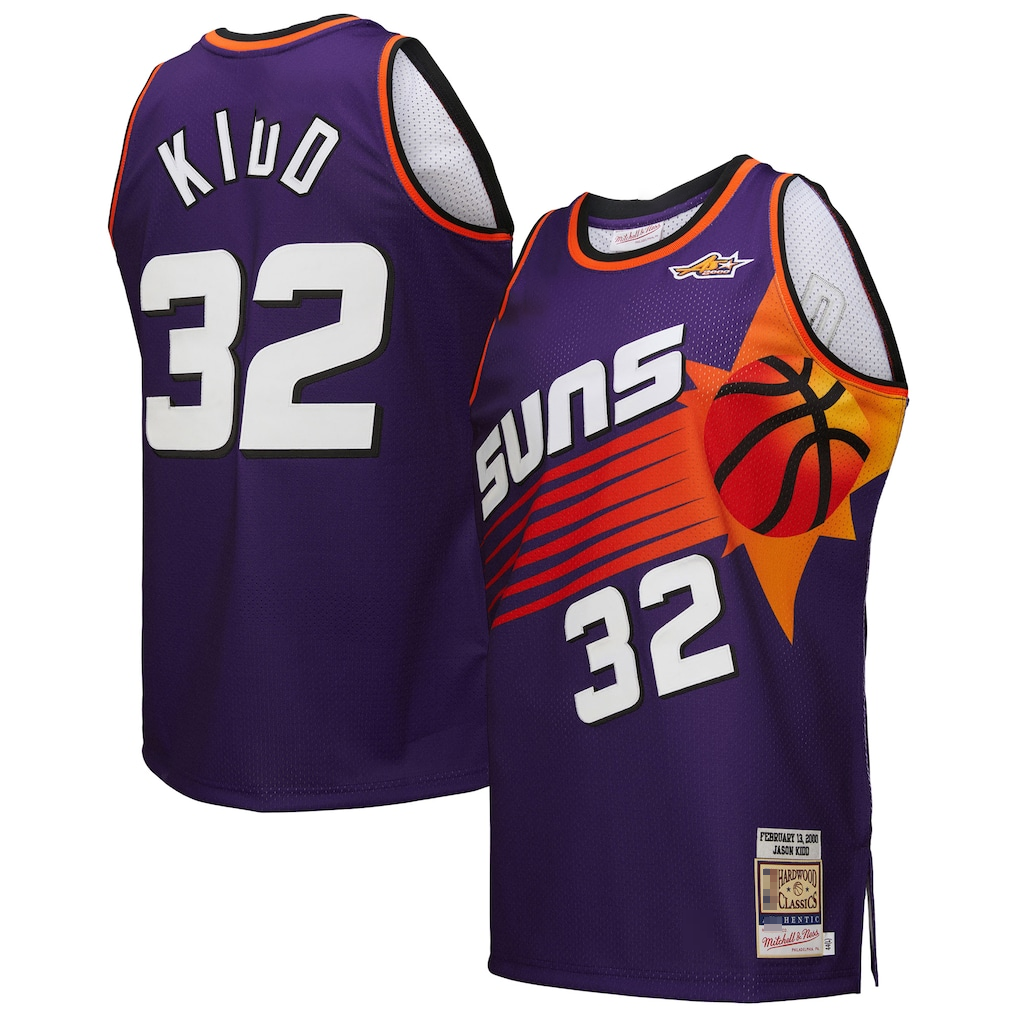 Ndoa P.Sunss #32 Jason Kidd Mitchell & Ness Purple 2000 All-Star Game Authentic Jerseys