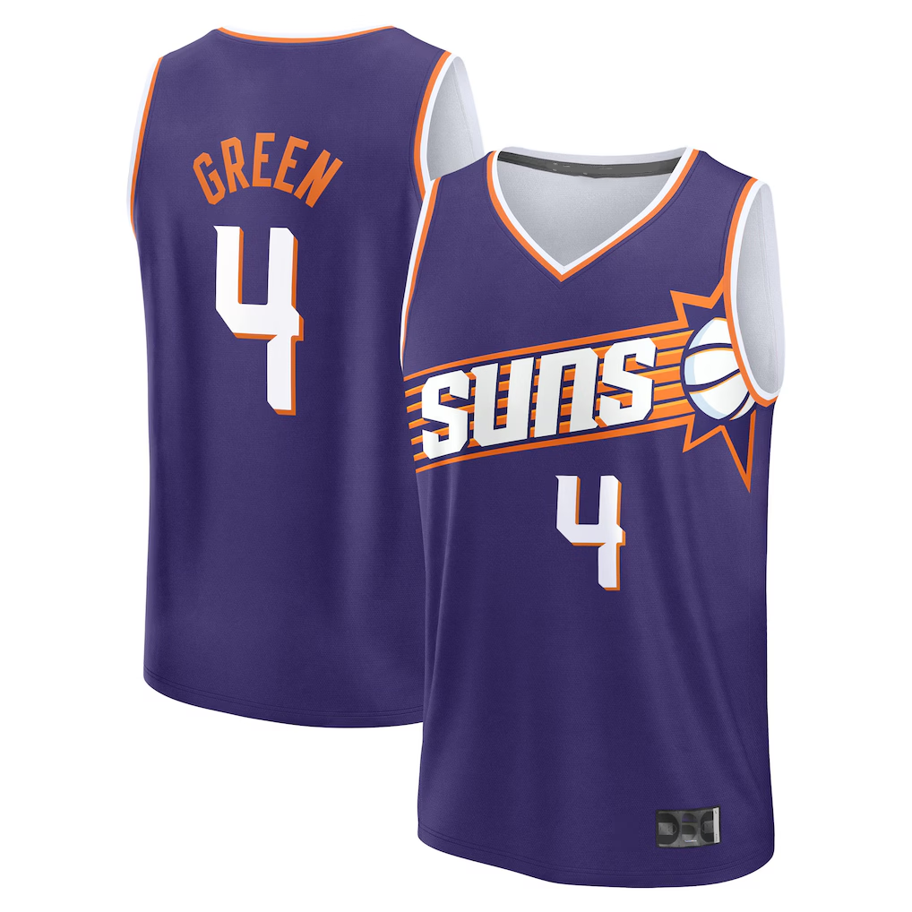 Ndoa P.Sunss #4 Jalen Green Fanatics Purple Fast Break Replica Jerseys - Icon Edition