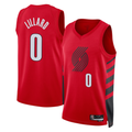 Ndoa PT.Blazers #0 Damian Lillard White Swingman Jerseys - Association Edition