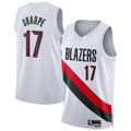 Ndoa PT.Blazers #17 Shaedon Sharpe White Swingman Player Jerseys - Association Edition