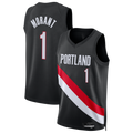 Ndoa PT.Blazers #1 Ja Morant Black Swingman Jerseys - Icon Edition