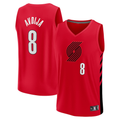 Ndoa PT.Blazers #8 Deni Avdija Fanatics Red Fast Break Player Jerseys - Statement Edition