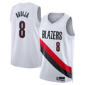 Ndoa PT.Blazers #8 Deni Avdija White Swingman Jerseys - Association Edition