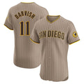 Ndoa S.Diego Padres #11 Yu Darvish Player Khaki Home Limited Elite Stitched Jerseys