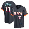 Ndoa S.Diego Padres #11 Yu Darvish Player Obsidian 2026 City Connect Home Game T-shirt Stitched Jerseys