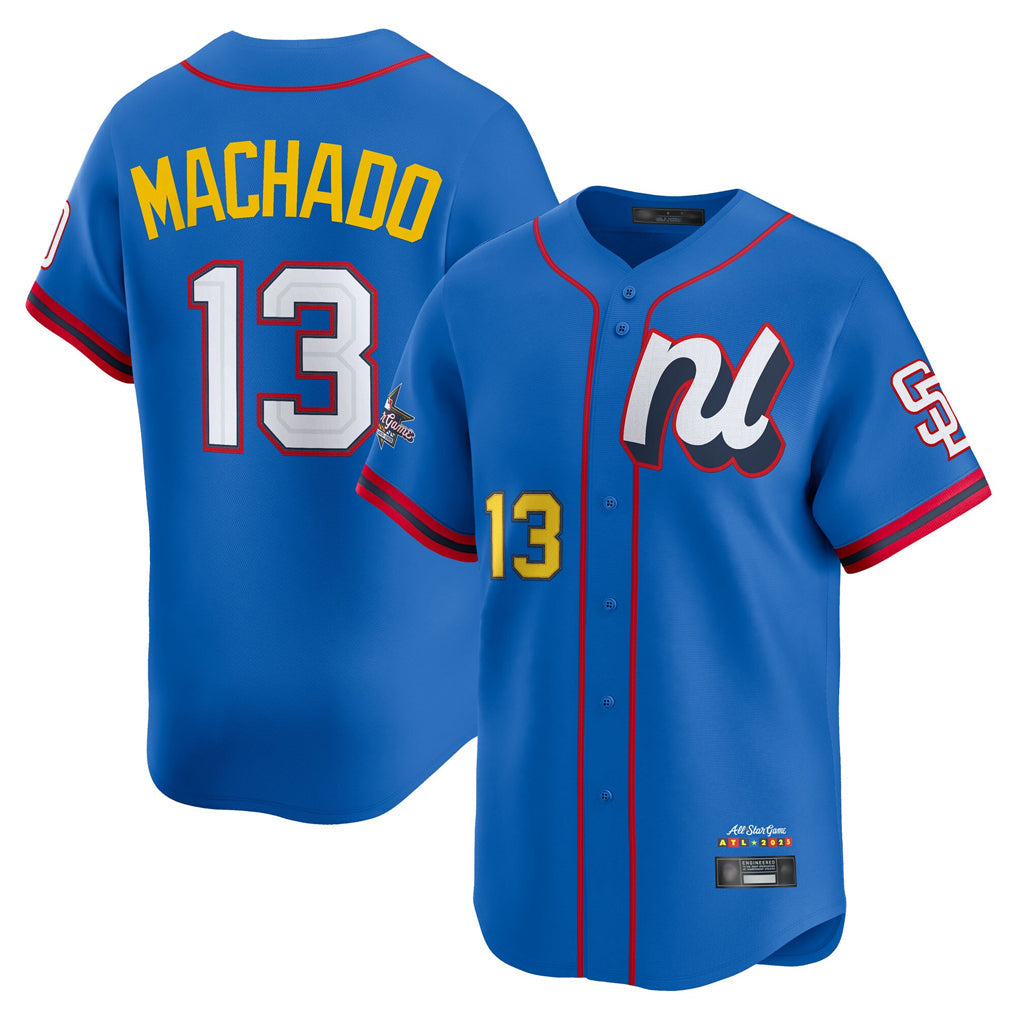Ndoa S.Diego Padres #13 Manny Machado Player Blue National League All-Star Game Limited Stitched Jerseys