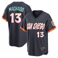 Ndoa S.Diego Padres #13 Manny Machado Player Obsidian 2026 City Connect Home Game T-shirt Stitched Jerseys