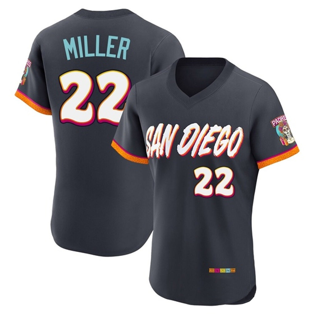 Ndoa S.Diego Padres #22 Mason Miller Player Obsidian 2026 City Connect Home Limited Elite T-shirt Stitched Jerseys
