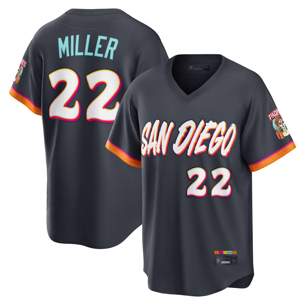 Ndoa S.Diego Padres #22 Mason Miller Player Obsidian 2026 City Connect Home Limited T-shirt Stitched Jerseys