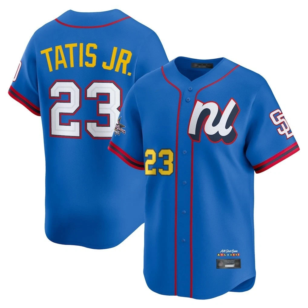 Ndoa S.Diego Padres #23 Fernando Tatis Jr Player Blue National League All-Star Game Limited Stitched Jerseys