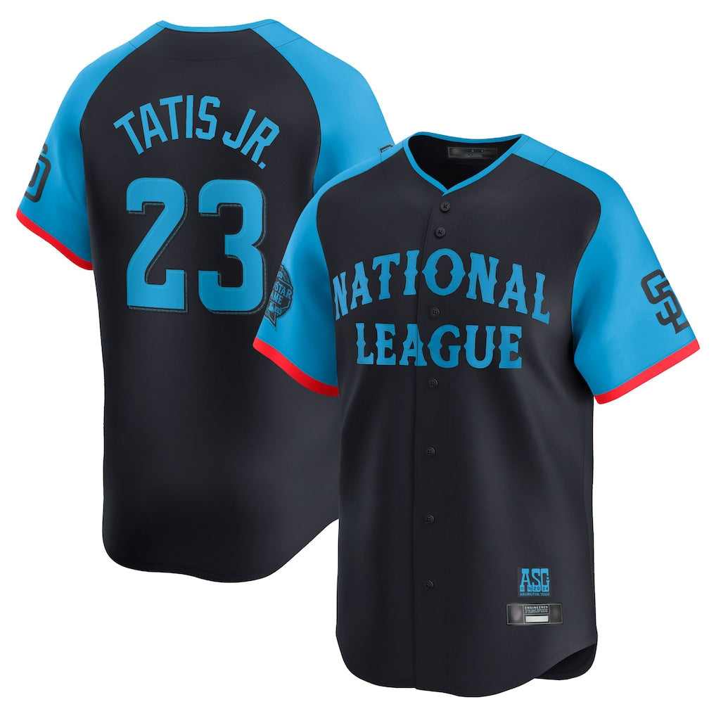 Ndoa S.Diego Padres #23 Fernando Tatis Jr Player Navy National League All-Star Game Limited Stitched Jerseys