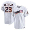 Ndoa S.Diego Padres #23 Fernando Tatis Jr Player White Cooperstown Collection Limited Home Stitched Jerseys