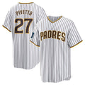 Ndoa S.Diego Padres #27 Nick Pivetta Player White Home Game Stitched Jerseys