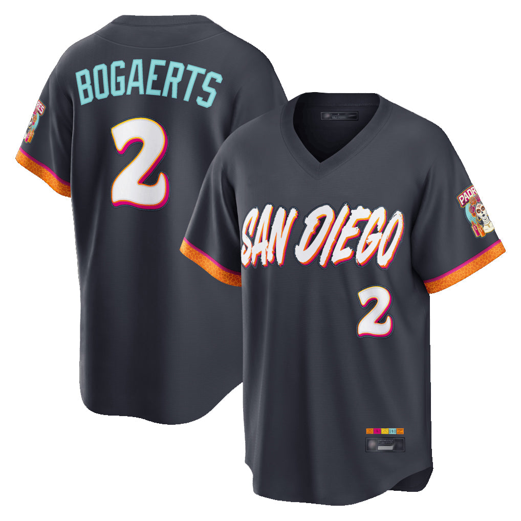 Ndoa S.Diego Padres #2 Xander Bogaerts Player Obsidian 2026 City Connect Home Limited T-shirt Stitched Jerseys
