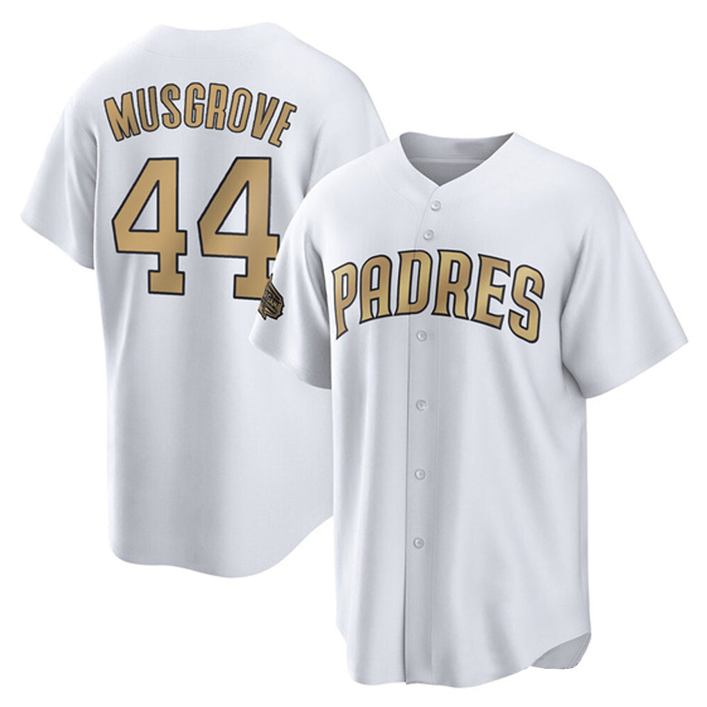 Ndoa S.Diego Padres #44 Joe Musgrove Player Gold All-Star Home Game Stitched Jerseys