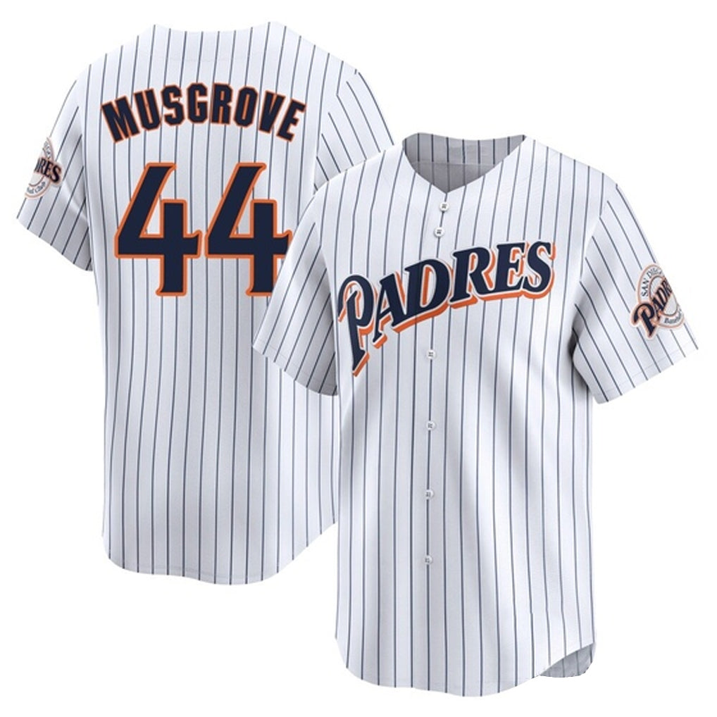 Ndoa S.Diego Padres #44 Joe Musgrove Player White Cooperstown Collection Limited Home Stitched Jerseys