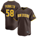 Ndoa S.Diego Padres #58 Wandy Peralta Player Brown Home Limited Stitched Jerseys