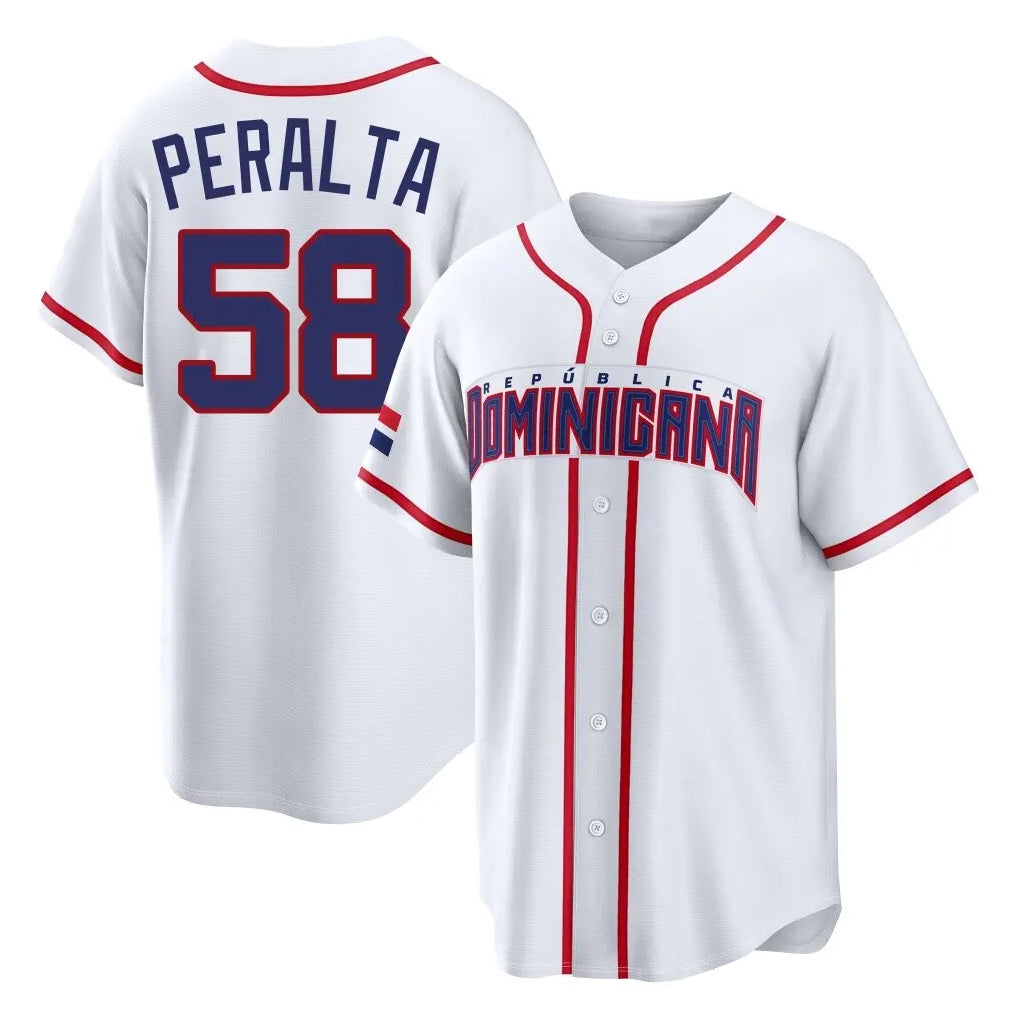 Ndoa S.Diego Padres #58 Wandy Peralta Player White 2026 World Classic Home Limited Stitched Jerseys