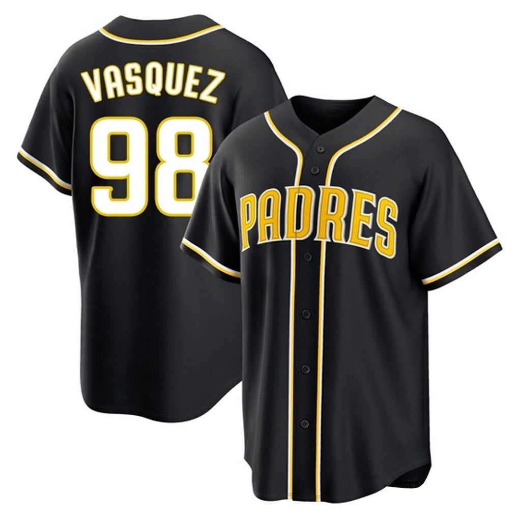 Ndoa S.Diego Padres #98 Randy Vasquez Player Black 2026 Fashion Home Stitched Jerseys