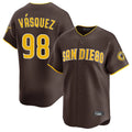 Ndoa S.Diego Padres #98 Randy Vasquez Player Brown Home Limited Stitched Jerseys