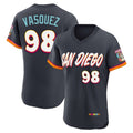 Ndoa S.Diego Padres #98 Randy Vasquez Player Obsidian 2026 City Connect Home Limited Elite T-shirt Stitched Jerseys