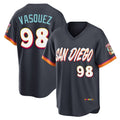 Ndoa S.Diego Padres #98 Randy Vasquez Player Obsidian 2026 City Connect Home Limited T-shirt Stitched Jerseys