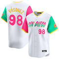 Ndoa S.Diego Padres #98 Randy Vasquez Player White City Connect Home Limited Stitched Jerseys