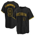 Ndoa S.Diego Padres #9 Jake Cronenworth Player Black Snake Skin City Home Game Stitched Jerseys