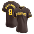 Ndoa S.Diego Padres #9 Jake Cronenworth Player Brown Home Limited Elite Stitched Jerseys