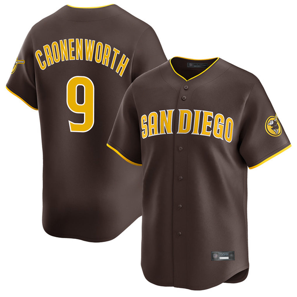 Ndoa S.Diego Padres #9 Jake Cronenworth Player Brown Home Limited Stitched Jerseys