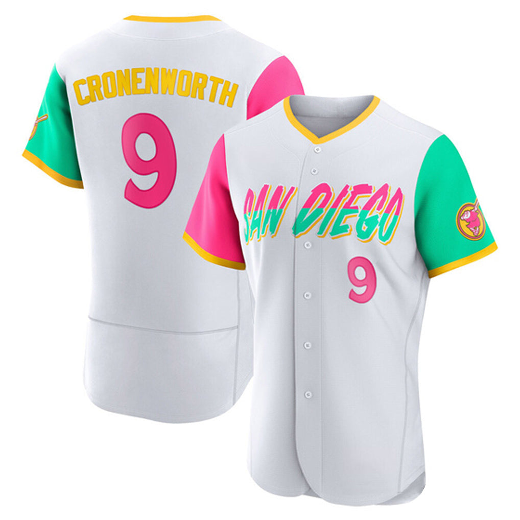 Ndoa S.Diego Padres #9 Jake Cronenworth Player White City Connect Home Limited Elite Stitched Jerseys