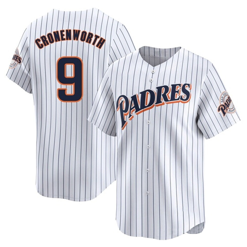 Ndoa S.Diego Padres #9 Jake Cronenworth Player White Cooperstown Collection Limited Home Stitched Jerseys