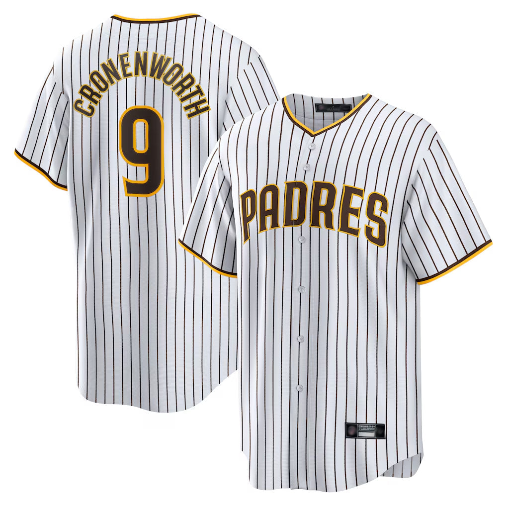 Ndoa S.Diego Padres #9 Jake Cronenworth Player White Home Game Stitched Jerseys