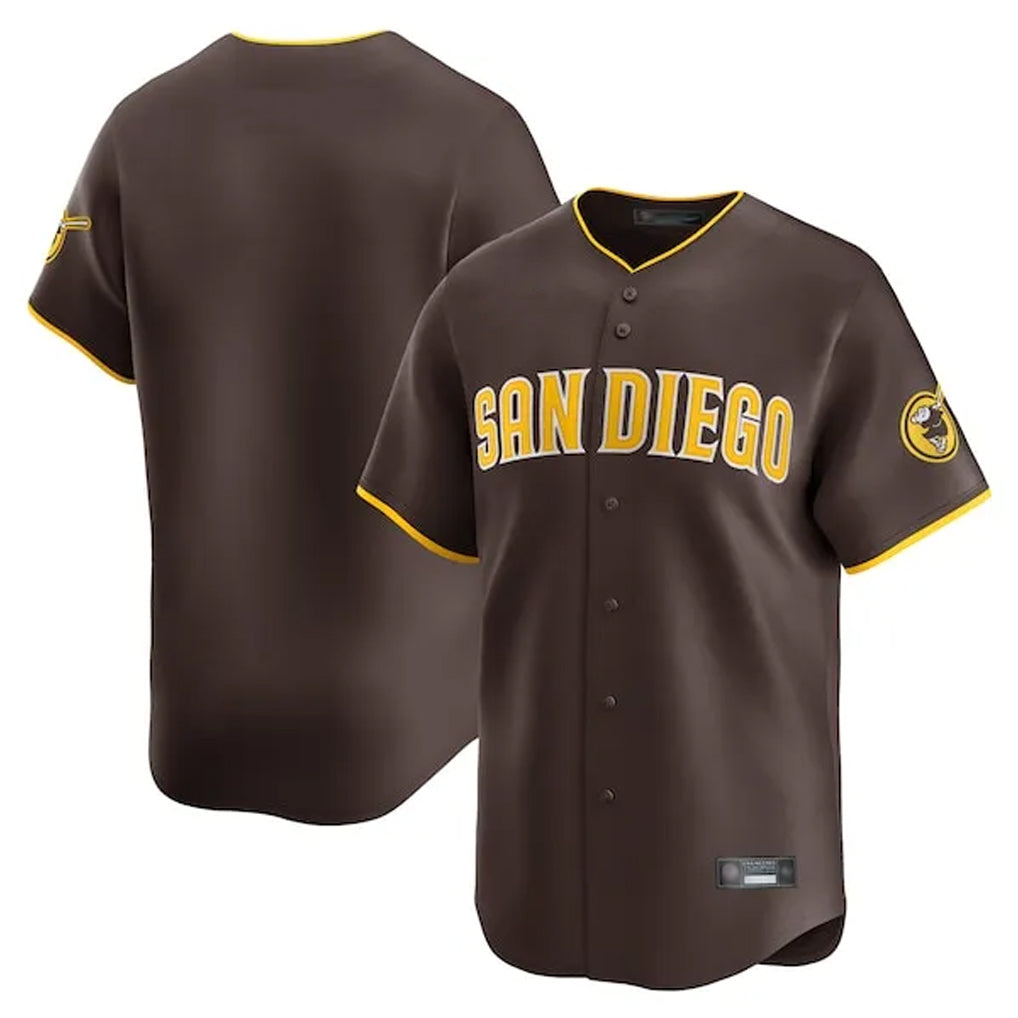Ndoa S.Diego Padres Blank Player Brown Home Limited Stitched Jerseys