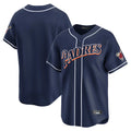 Ndoa S.Diego Padres Blank Player Navy Cooperstown Collection Limited Stitched Jerseys