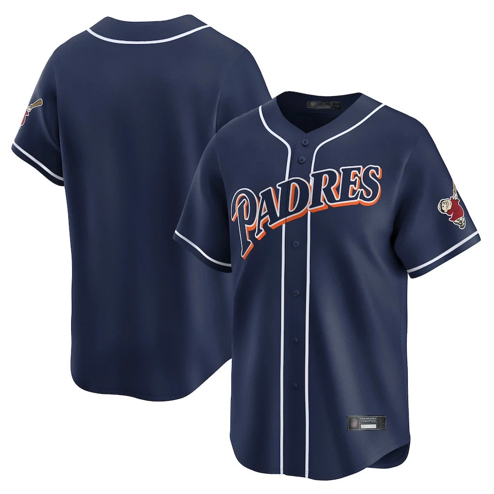 Ndoa S.Diego Padres Blank Player Navy Cooperstown Collection Limited Stitched Jerseys